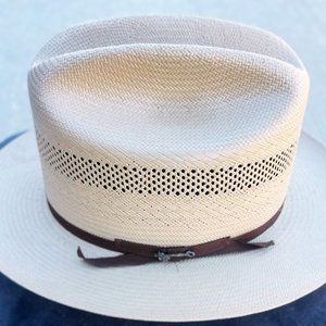 Stetson Open Road Straw Hat Size 7 1/2